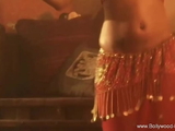 Sexy Brunette Babe Belly Dancing For You feeling the moment