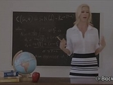 Big black cock sucked by big tit teacher